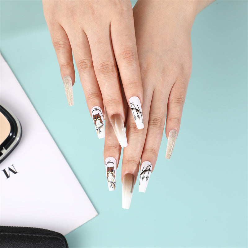 Creative animal design artificial nails Bowlift