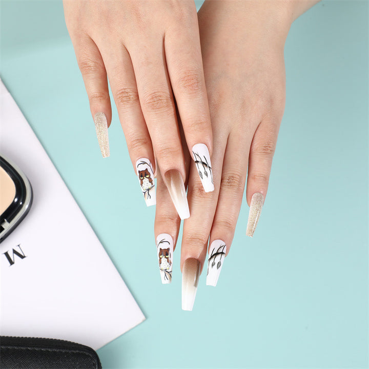 Creative animal design artificial nails Bowlift