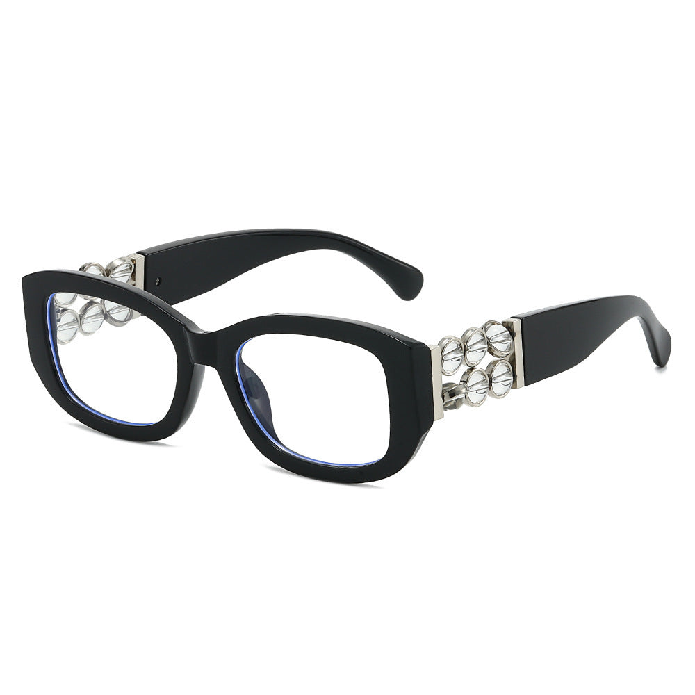 Decorative Square Frame Glasses Bowlift