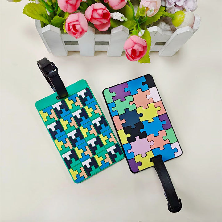 Unisex Luggage Tag in Creative Geometric Design Bowlift