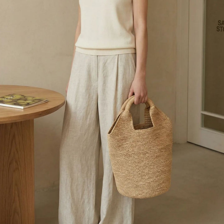 Handcrafted straw bag Bowlift