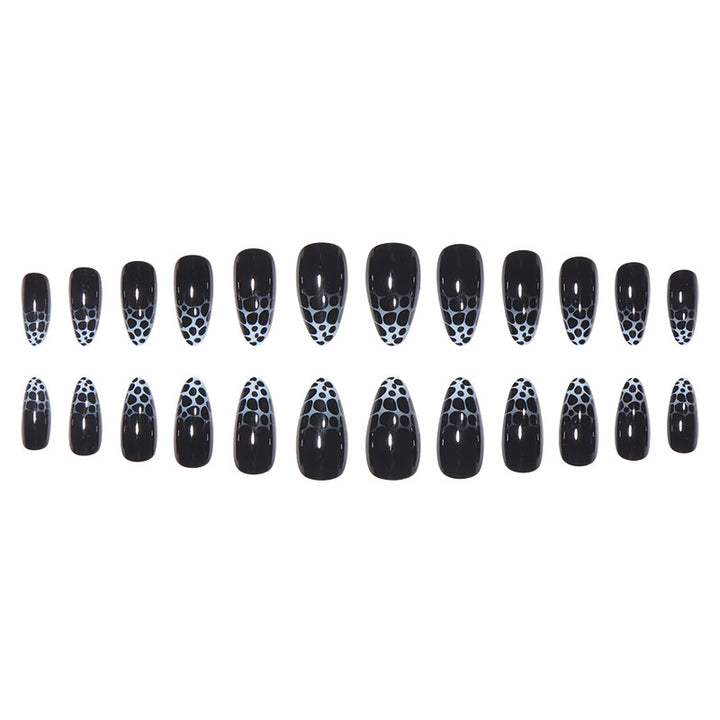 Stiletto Nail Art with Abstract Patterns Bowlift