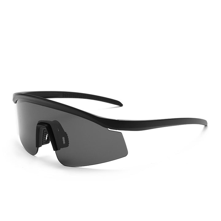 Unisex nan sporty wraparound sunglasses with polarized lenses and non-slip nose pad Bowlift