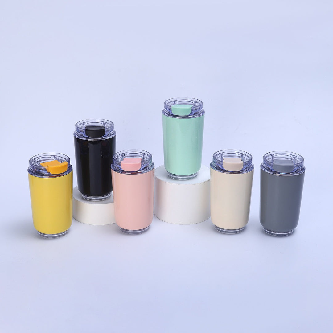Ladies elegant insulating cup with thoughtfully designed drinking lid Bowlift