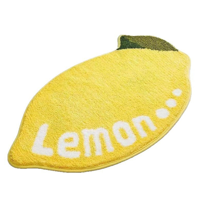 Lemon-Shaped Bath Mat Bowlift