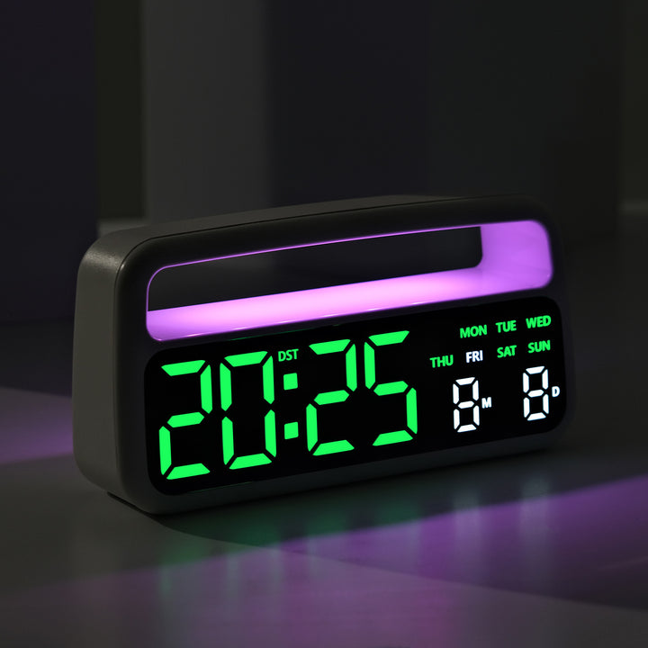 Digital Alarm Clock with Large LED Display and Smart Features Bowlift