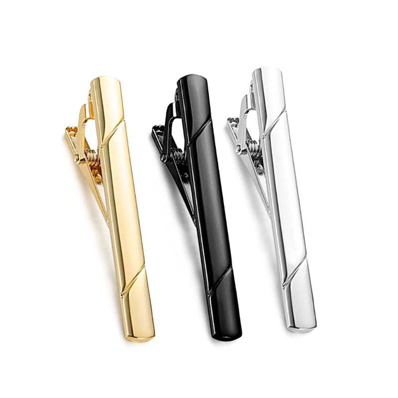 Sleek Metal Tie Clip Set Bowlift