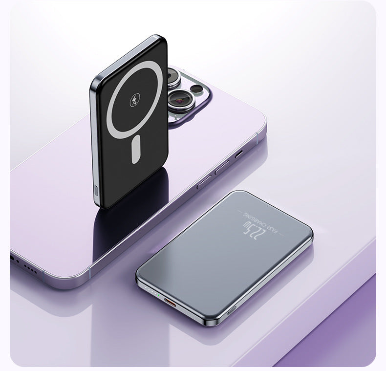 Portable induction power bank with slim design and LED display Bowlift