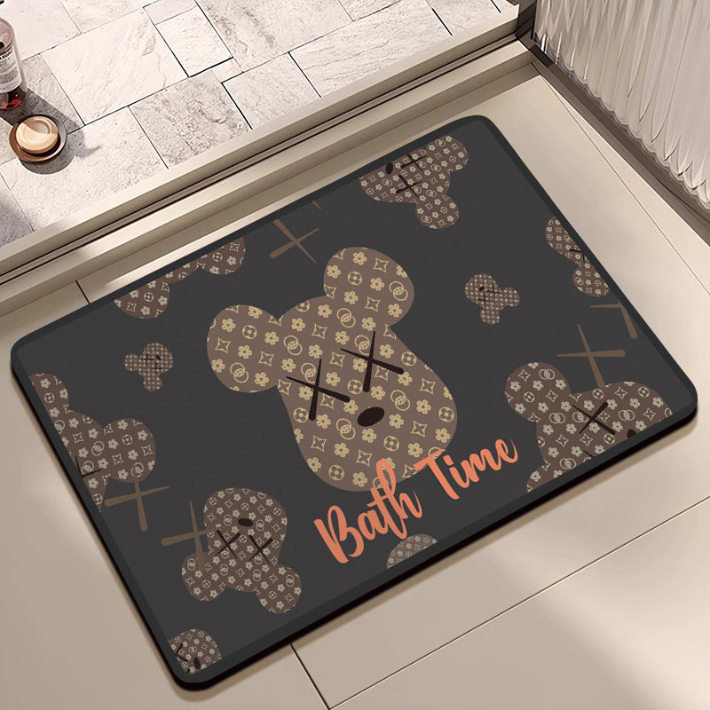 Cute Cartoon-Themed Bath Mat Bowlift