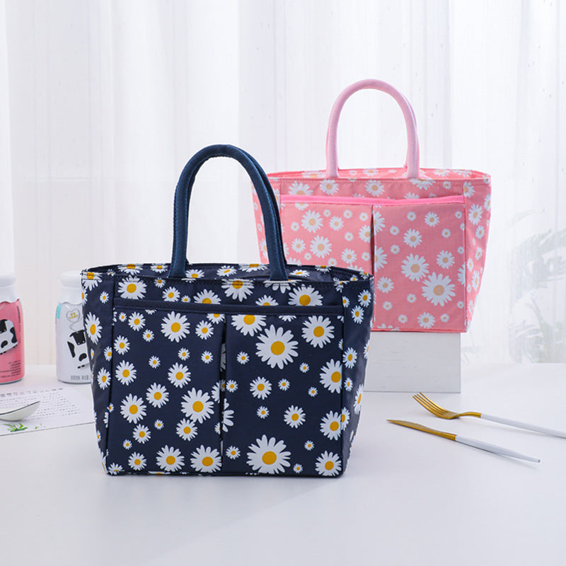 Stylish Floral Print Tote Bag Bowlift