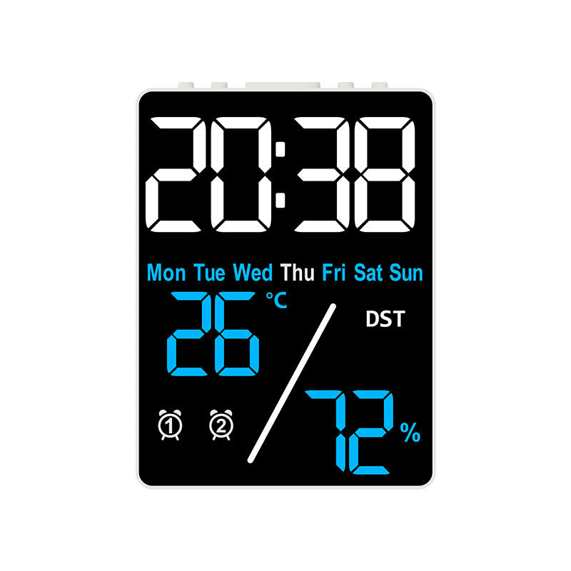 Digital Alarm Clock with Hygrometer and Temperature Display Bowlift
