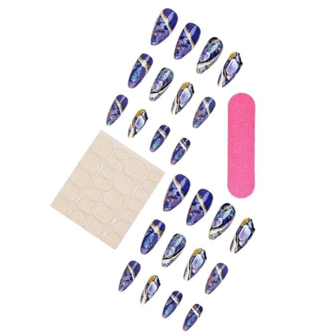 Artistic Gemstone Nail Art Bowlift