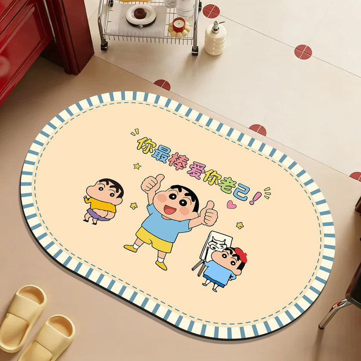 Cartoon Character Bathroom Mat