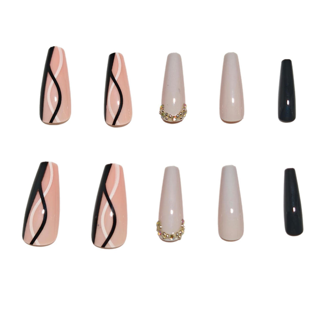Elegant Stiletto Nail Art Extensions Bowlift