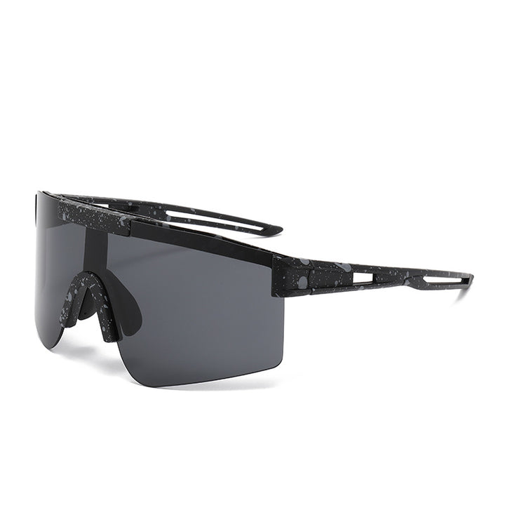 Unisex Sporty Oversized Shield Sunglasses Bowlift
