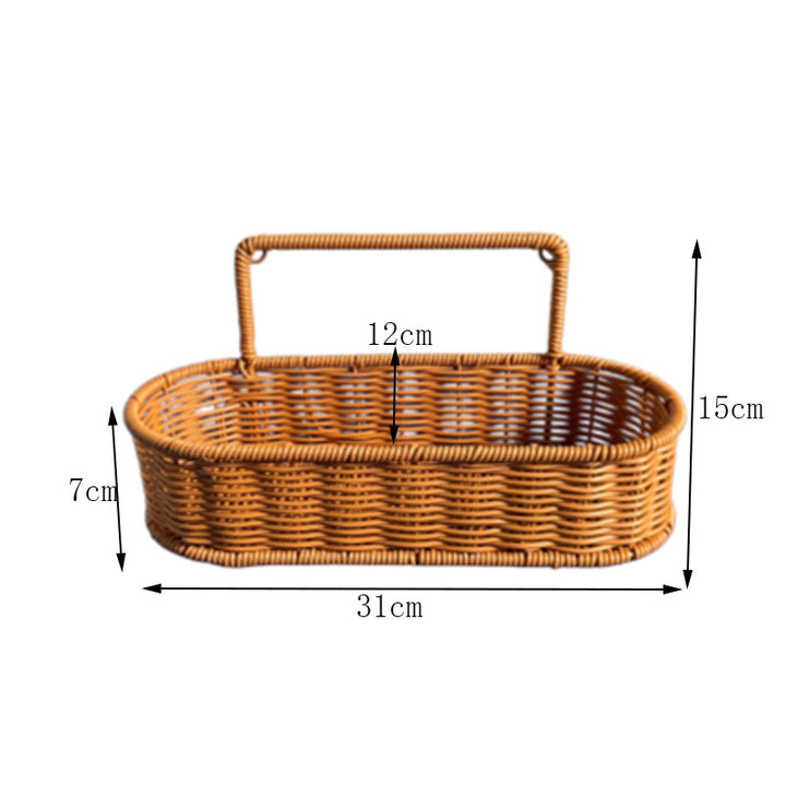 Multi-Tiered Wicker Storage Organizer Bowlift