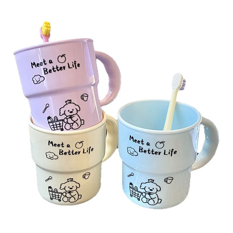 Ceramic mug with cute animal design Bowlift