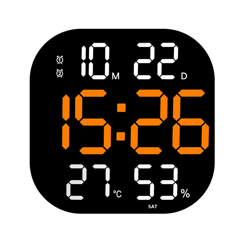 Digital Alarm Clock with Thermometer and Hygrometer Bowlift