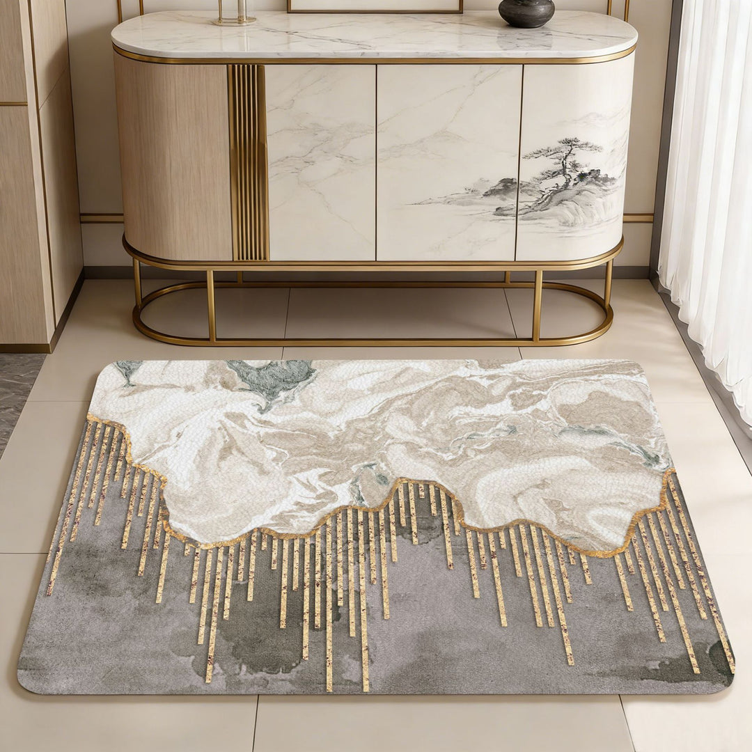 Fun Citrus-Themed Bath Mat Bowlift