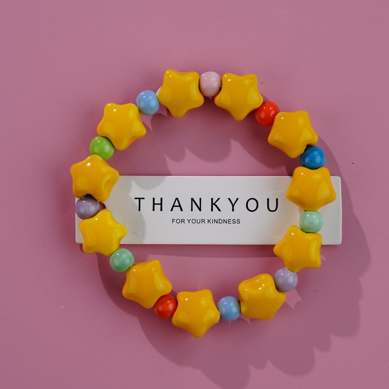 Heart-Shaped Beaded Bracelet Bowlift