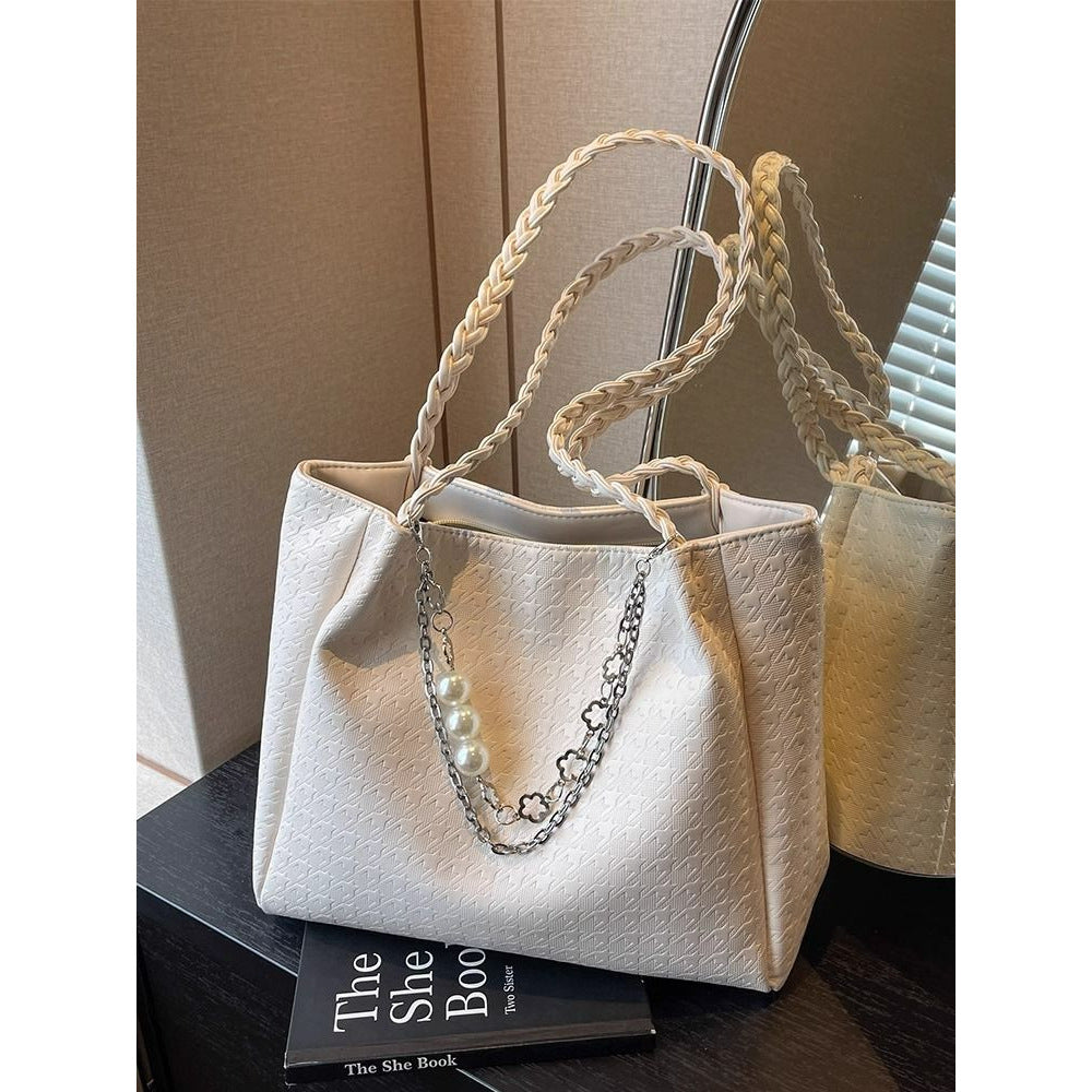 Chic Braided Handle Tote Bowlift
