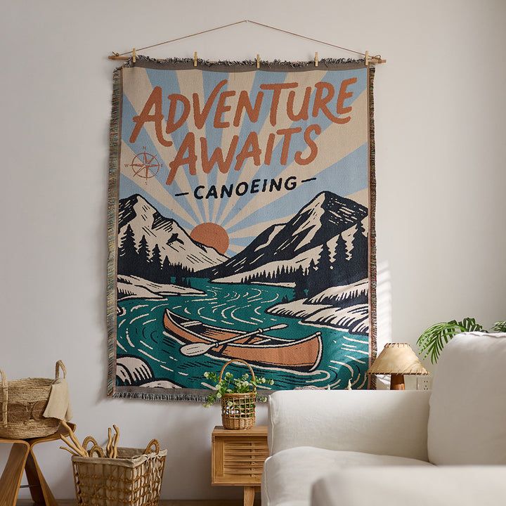 Festive Holiday-Themed Wall Tapestry