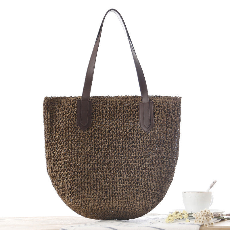 Beach bag with modern macrame design Bowlift