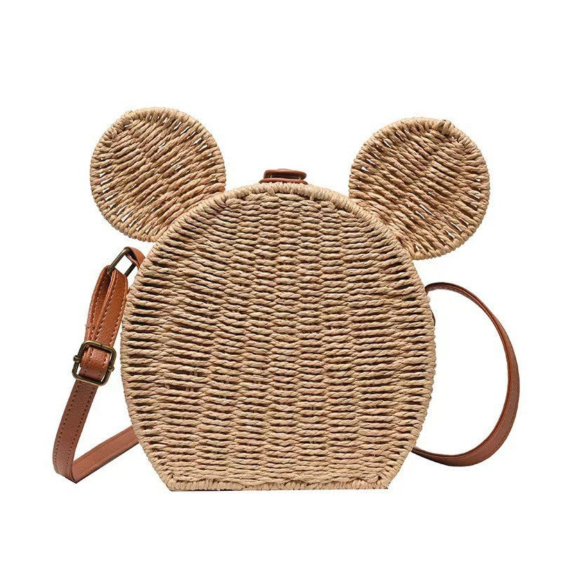 Women's Round Basket Shoulder Bag Bowlift