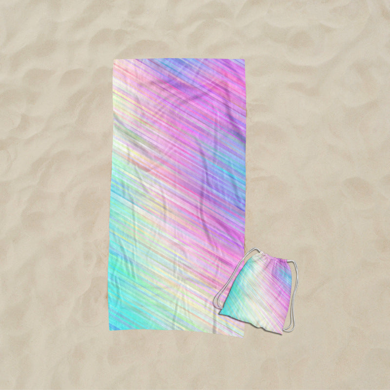 Beach towel with elaborate wave design Bowlift