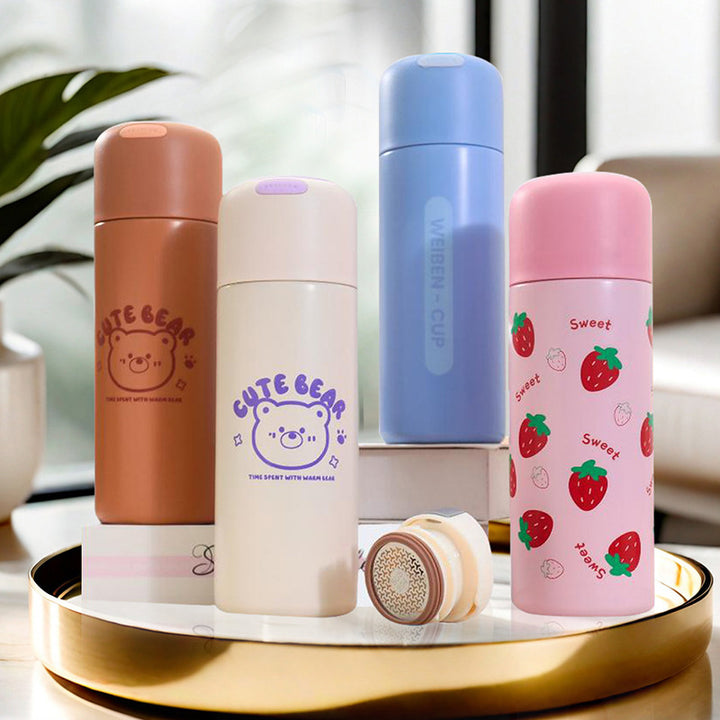 Women's Insulated Water Bottle with Fruity Design Bowlift