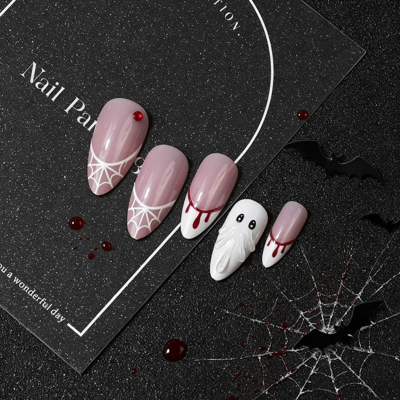 Creative Halloween Themed Press-On Nail Set Bowlift