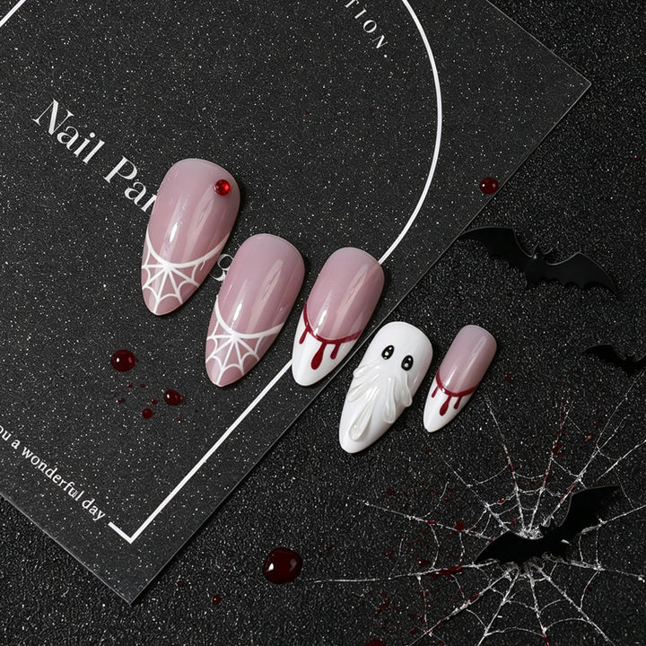 Creative Halloween Themed Press-On Nail Set Bowlift