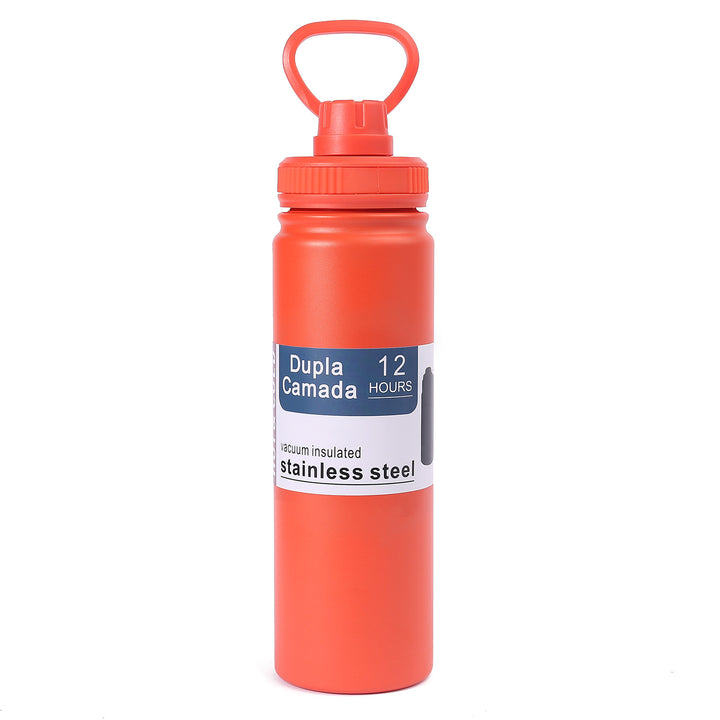 Ladies stainless steel vacuum water bottle with ergonomic handle Bowlift
