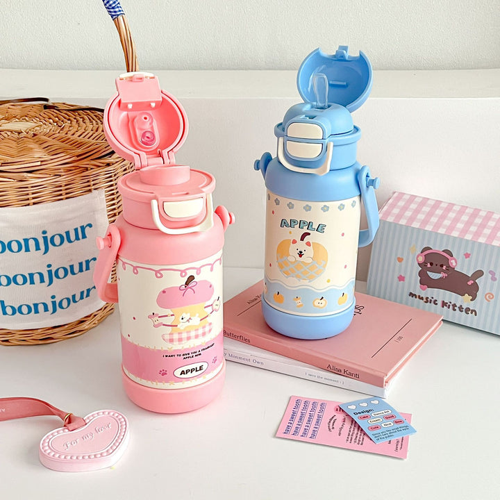Ladies Insulated Thermos Bottle with Cute Animal Design Bowlift