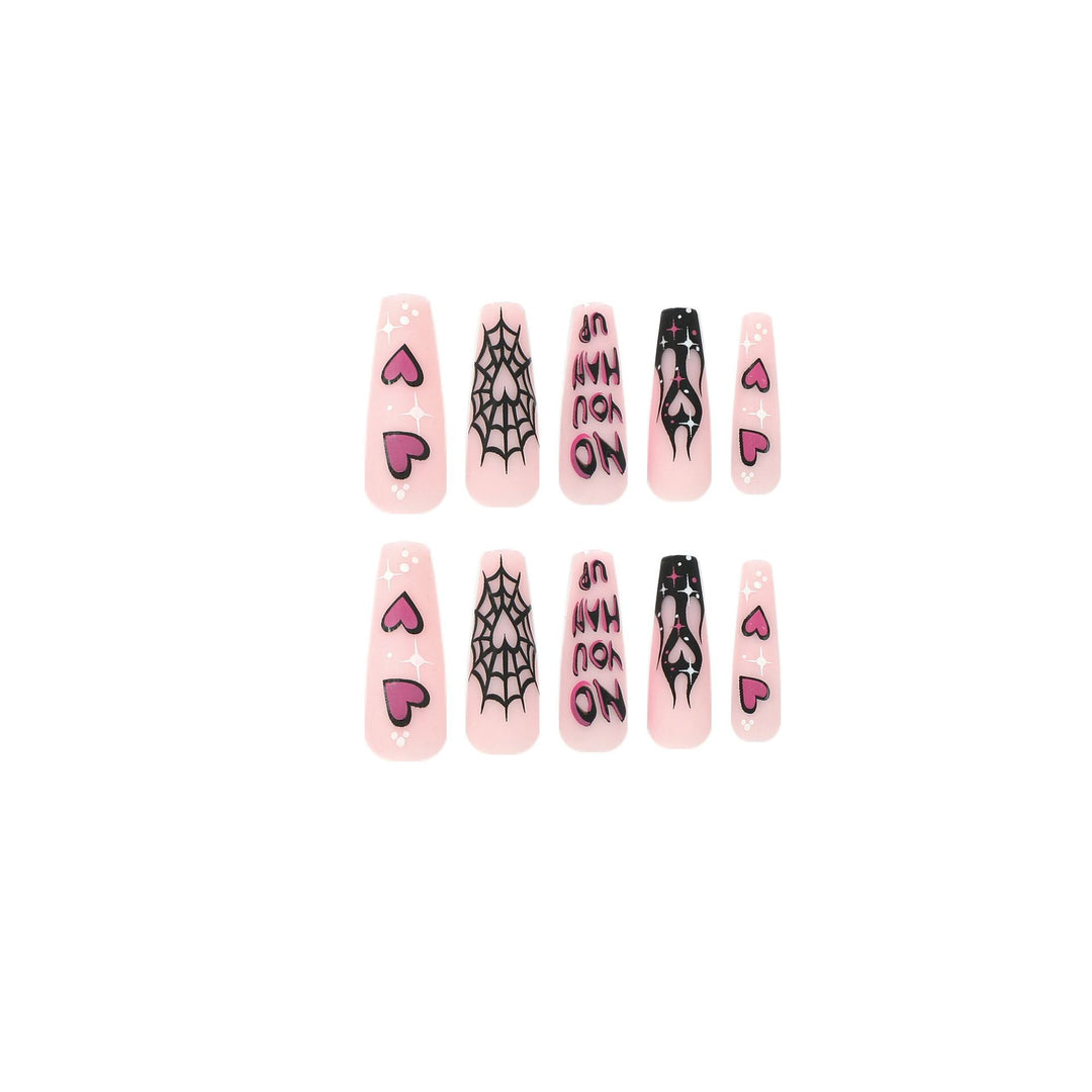 Artificial nail art with Halloween motif and unique embellishments Bowlift