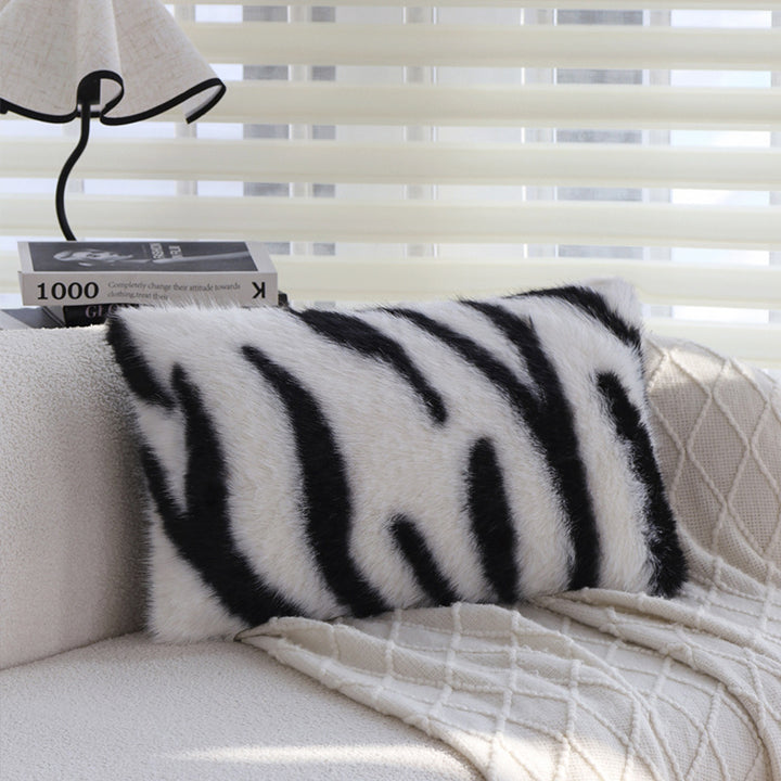 Luxurious faux fur pillowcase rectangular particularly soft Bowlift