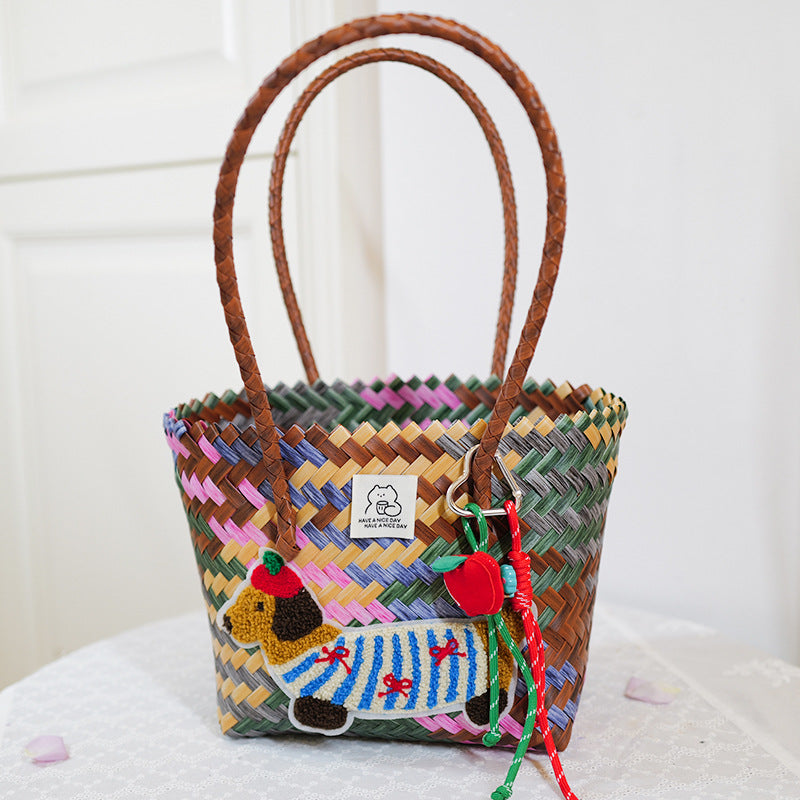 Handmade basket bag Bowlift