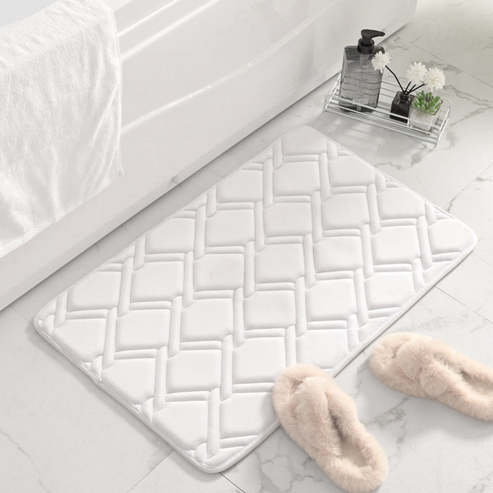 Soft Plush Woven Bath Mat