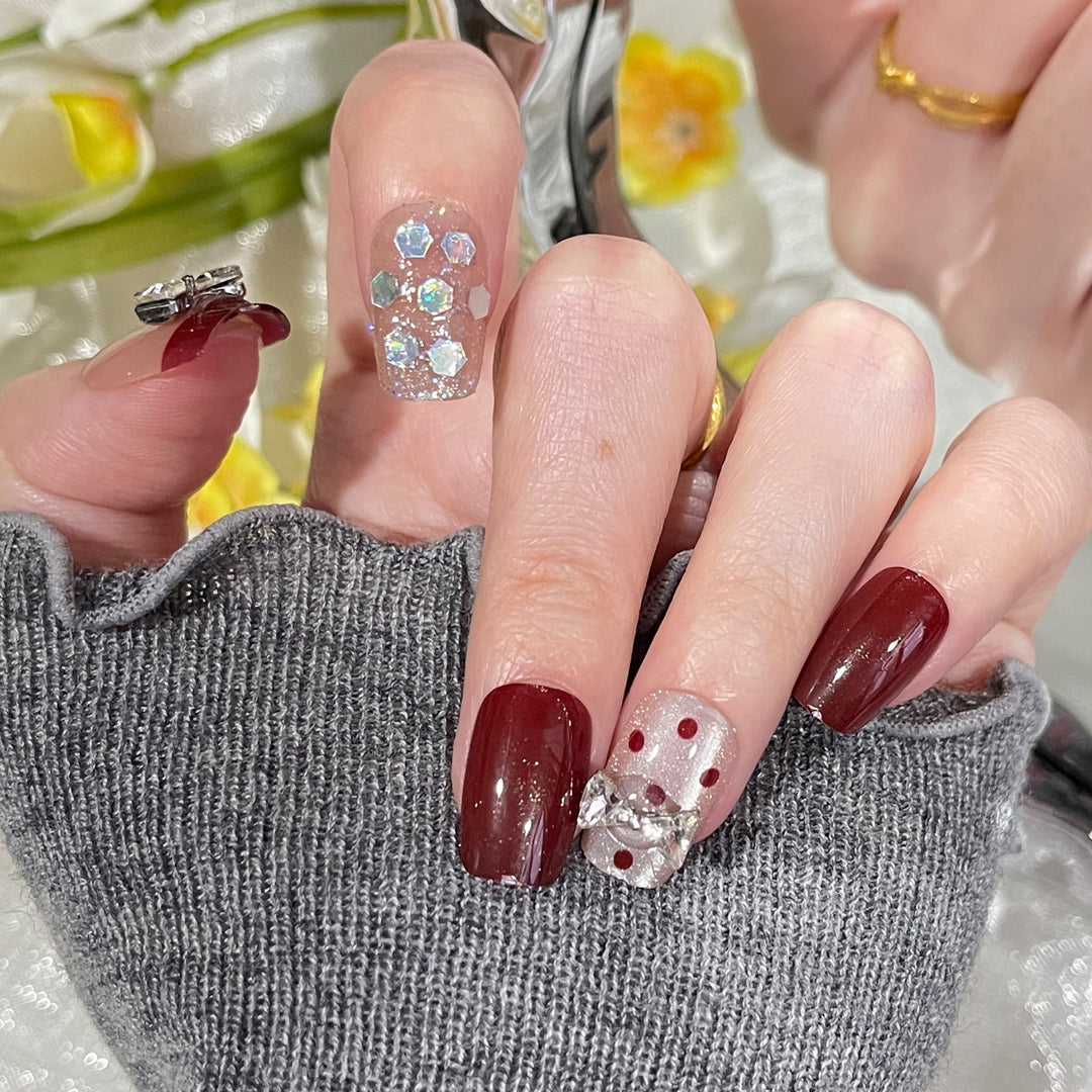 Premium Acrylic Press-On Nail Tips Bowlift