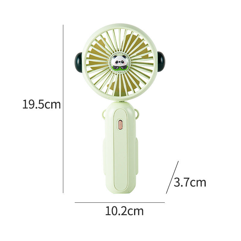 Adorable Handheld Cooling Fan with Cute Panda Design Bowlift