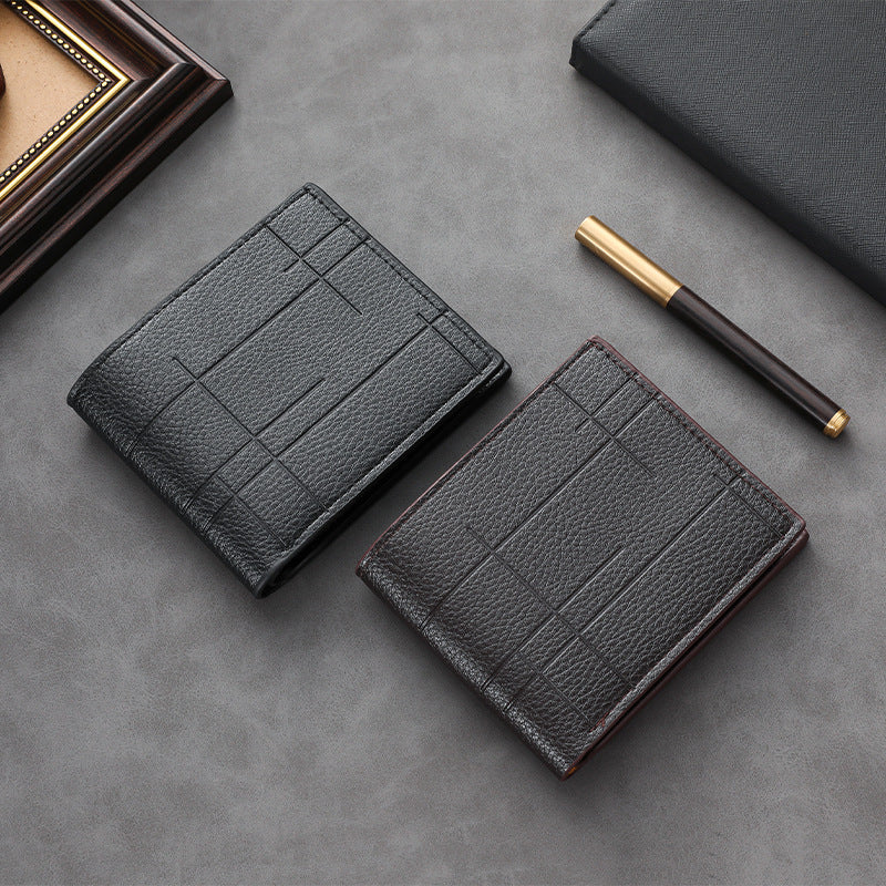 Textured Leather Wallet Bowlift