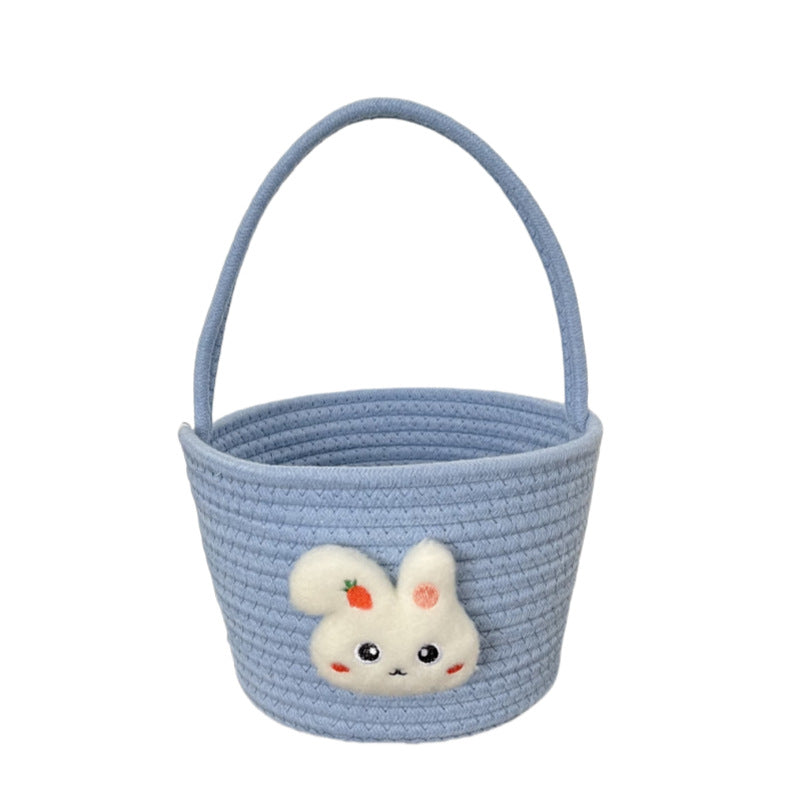 Ladies decorative basket with cute rabbit motif Bowlift