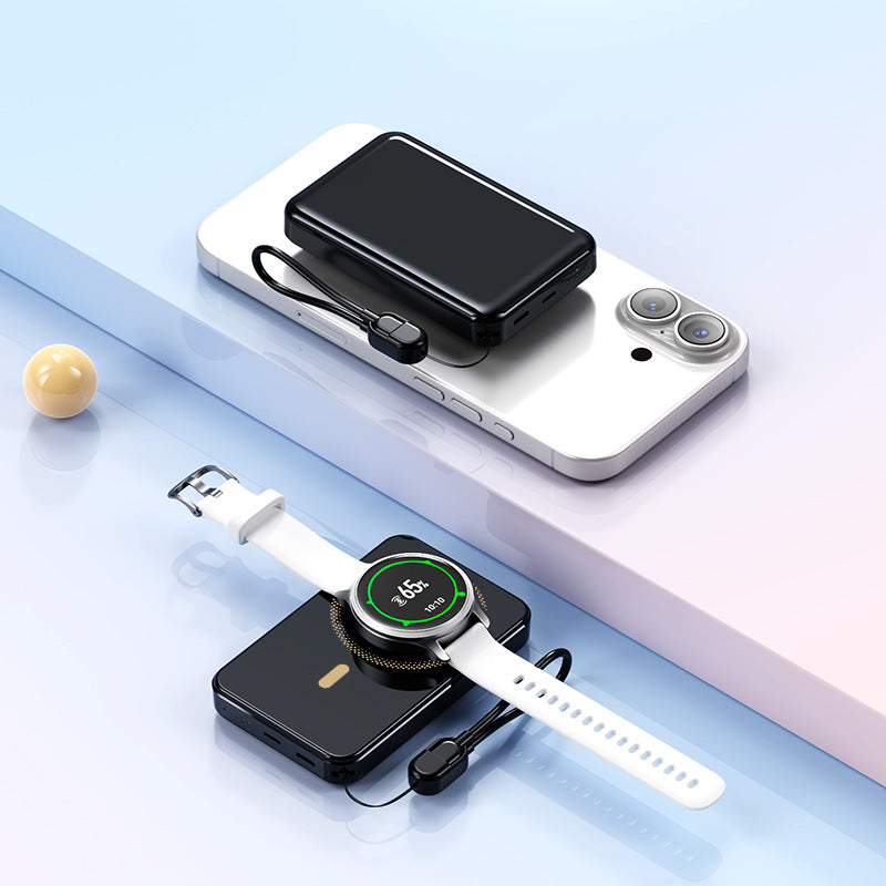 Compact power bank with integrated induction charging function Bowlift
