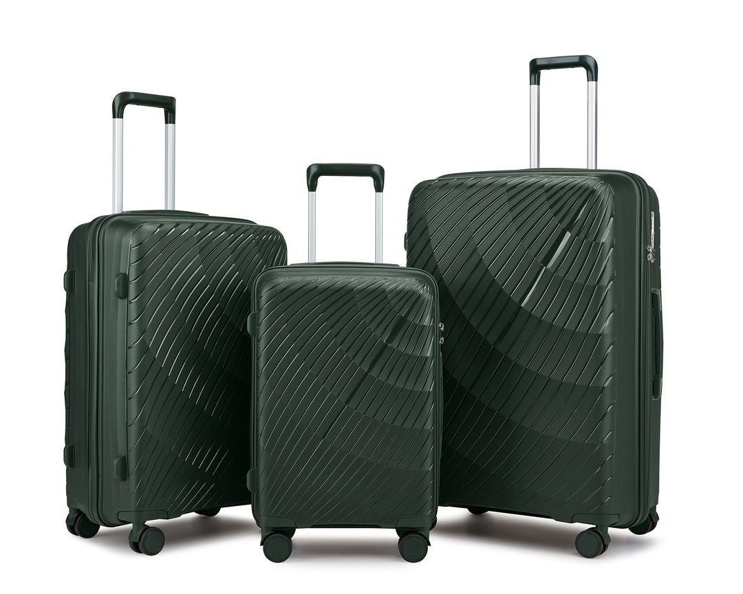 Unisex Premium Textured Hard Shell Luggage Set Bowlift