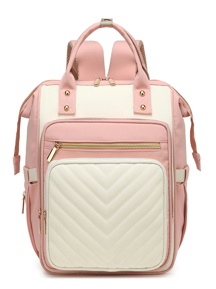 Trendy Quilted Multi-Functional Backpack Bowlift