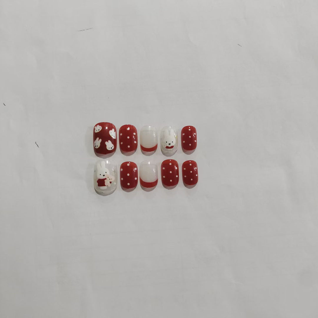 Thematic Character Press-On Nail Art Bowlift