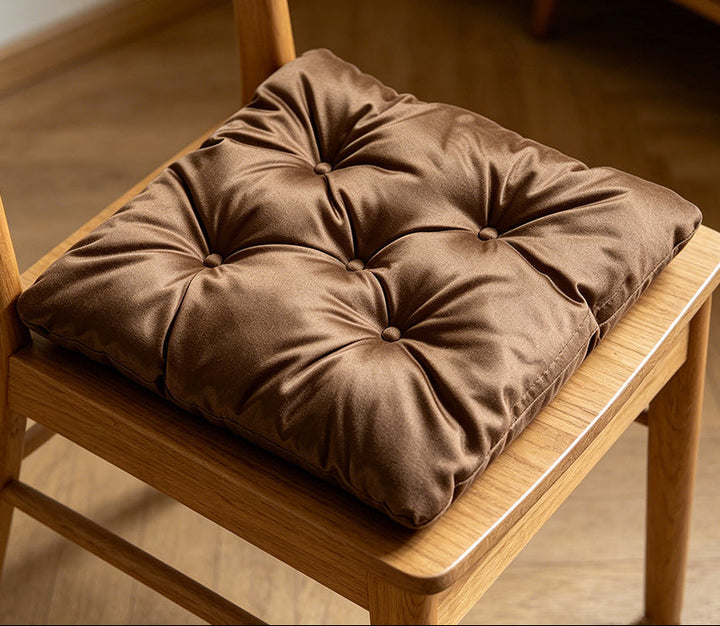 Plush Tufted Chair Cushion Bowlift