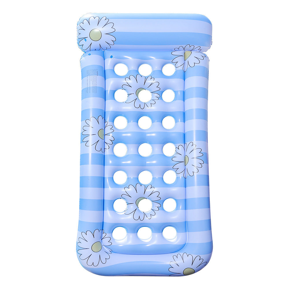 Women Inflatable Lounger with Floral Design Bowlift