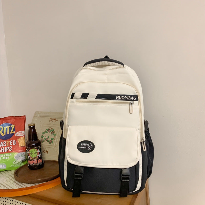 Multi-Compartment Casual School Backpack Bowlift