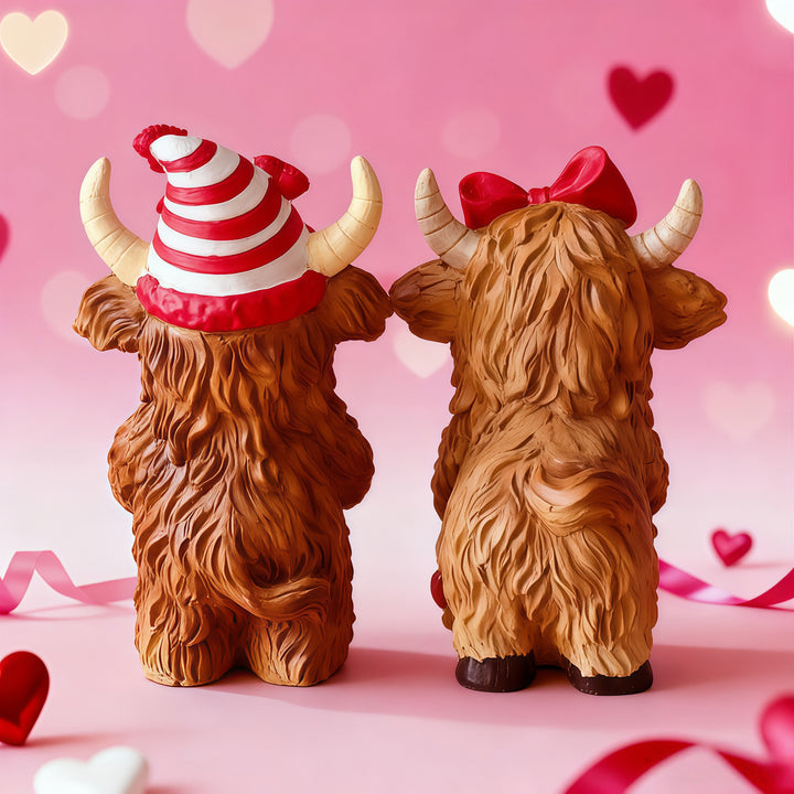 Decorative Horned Cattle Figure Bowlift
